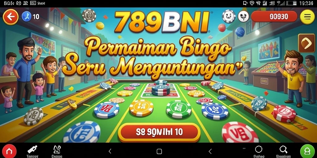Tampilan menarik dari gameplay Bingo di 789BNI.
