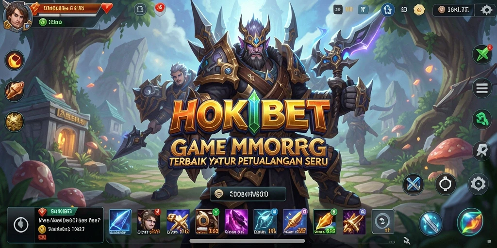 Tangkapan layar utama HOKIBET menampilkan aksi petualangan seru dalam dunia MMORPG.