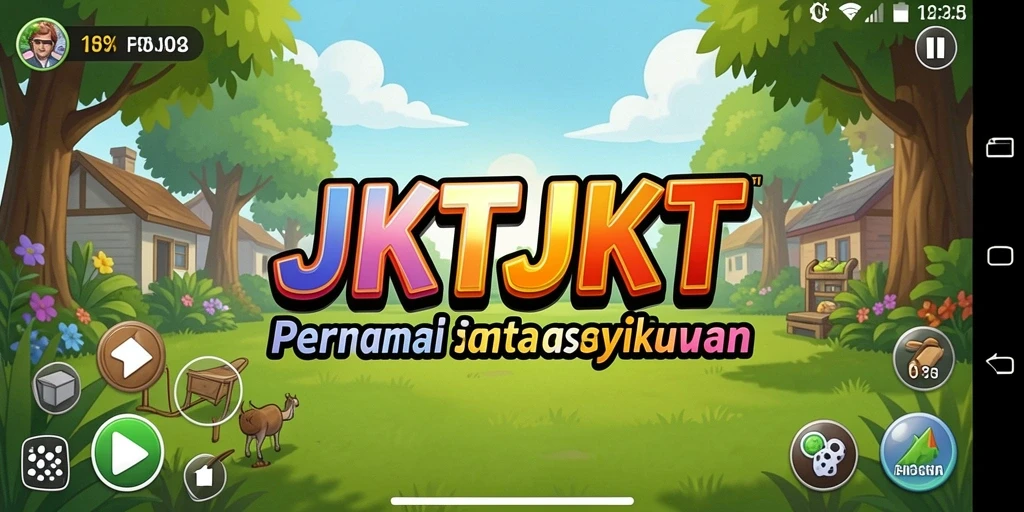Tampilan menarik dari gameplay JKTJKT yang seru dan santai.