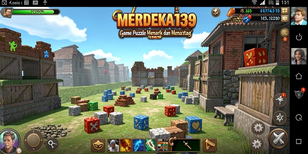 Tampilan gameplay unik dan menantang di MERDEKA138.