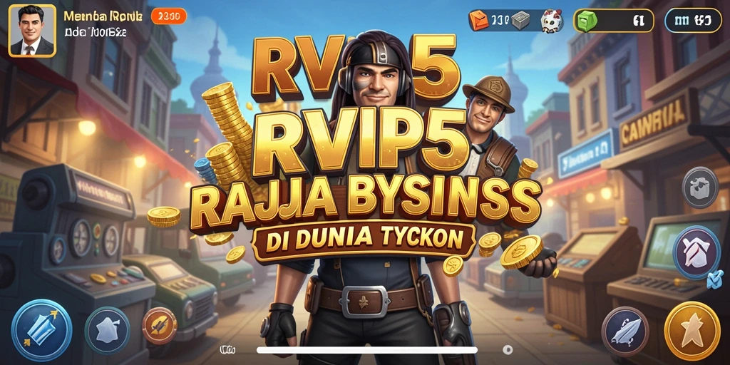 Screenshot RVIP5 menampilkan gameplay seru dan strategi bisnis yang menarik.